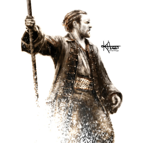 art-by-khuggs: // Captain FlintRecently finished Black Sails and WOW, it was excellent. If you haven