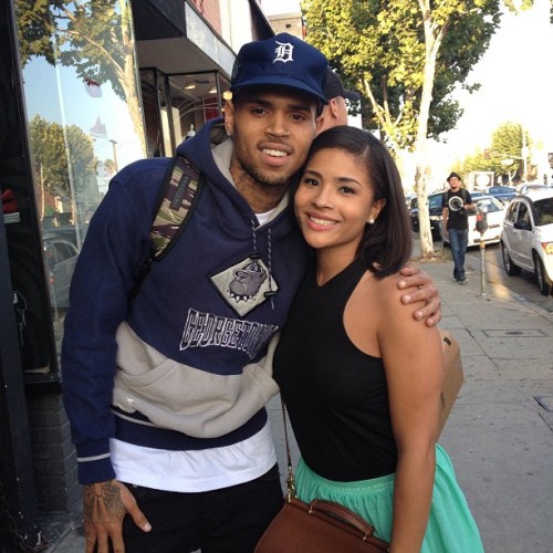 officialchrisbrownblog:theoldschoolkid:So this just happened. @chrisbrown #LA #theoldschoolkid #alex