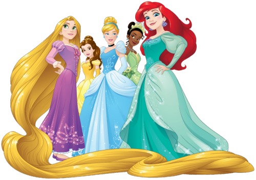 Nuevo artwork/PNG en HD de Rapunzel, Belle, Cinderella, Tiana y Ariel - Disney Princess