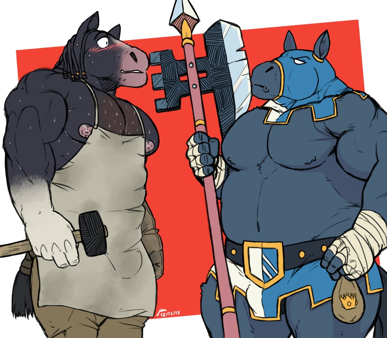 junichiboar:  Honestly, I would be blushing and sweating too… 🐗💦💦💦