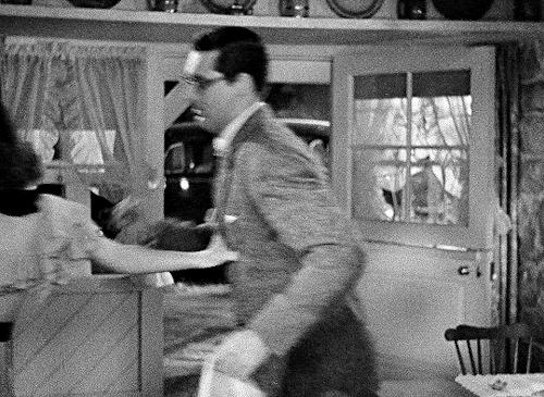 Katharine Hepburn & Cary Grant In Bringing Up Baby (1938) Dir. Howard Hawks  