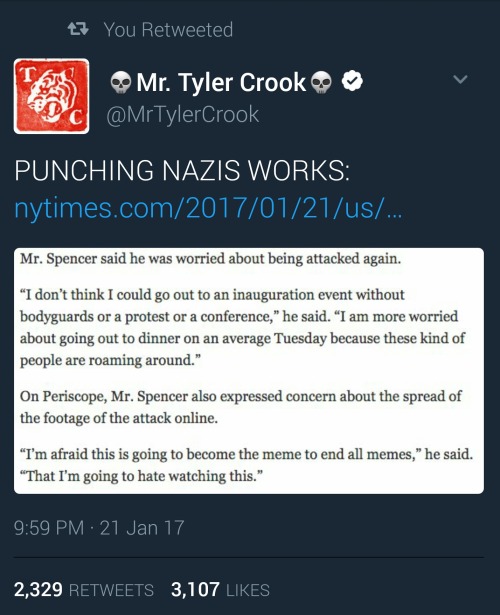 rush-keating:nilvoid:assaulting Nazis, recording it, and making them watch their assault over and ov