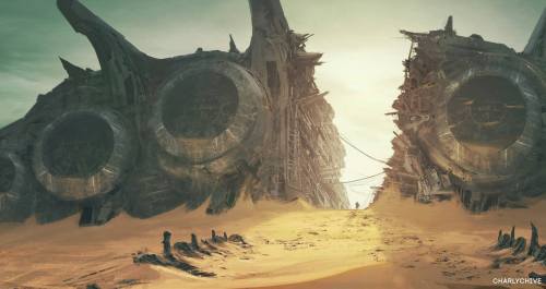 sciencefictionworld:  “Jackals Territory” by Charly Chive.