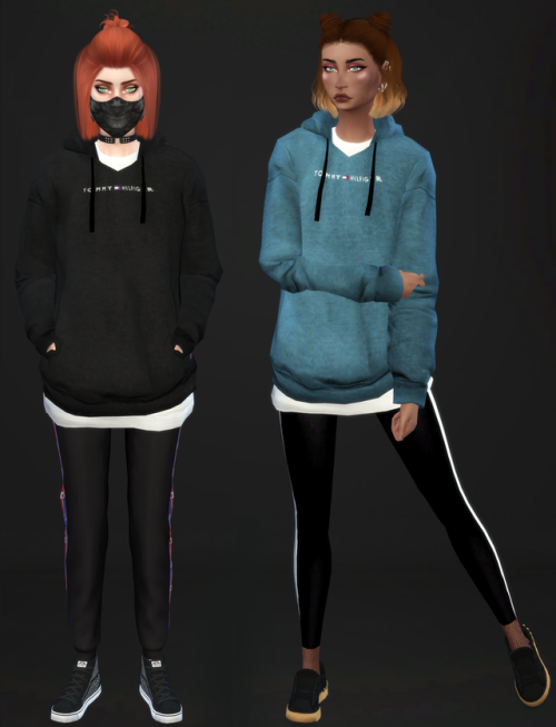 Tommy Hilfilger hoodie (for female)You’re gonna need the mesh , which you can download it hereIf you