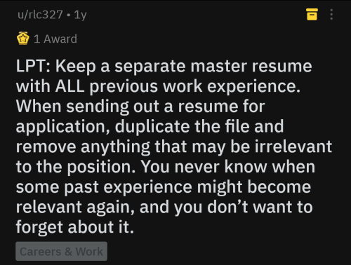 R/LifeProTips Dump