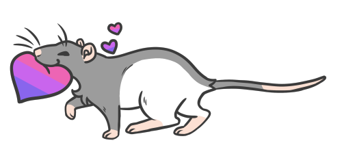 nabdeart: I made pride rats!!You can get them in stickers, phone cases, totes, prints, and more on m