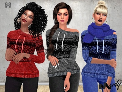  MP Off Shoulder Sweaters by MartyPDOWNLOAD HERE 