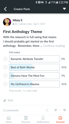 I am dying with all these ties, but I think I will make an executive decision this time and have the theme be Big and Tall ladies. Look forward to a couple patreon polls to determine some particulars n.n