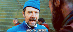 notsoholymarie:  timelordsatan:   #you say your name every 5 minutes #there is literally no opportunity to forget your name  #javert is a fucking pokemon i swear 
