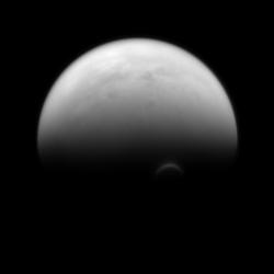 spaceexp:  The sunlit edge of Titan’s south