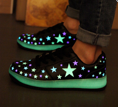 nikk-elli:  Luminous Shoes from Cuteharajuku ( x / x / x )Use ‘causeallidoisdance’