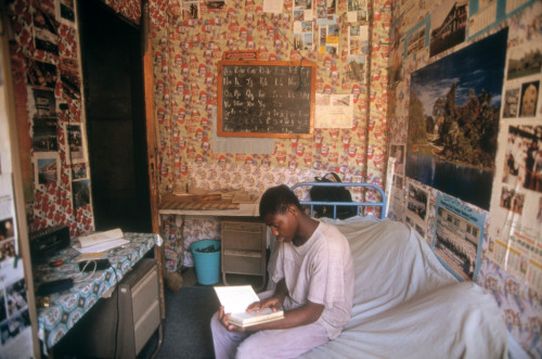 unearthedviews:EGYPT. Cairo. 1997. Student from Sierra Leone at University dorm. © A. Abba
