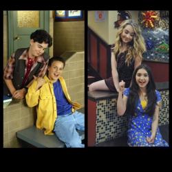 rileyandauggie:  #GirlMeetsWorld recreates archived photos from #BoyMeetsWorld (x) 