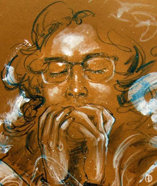 “Harmonica”, Drawing, 2020. ©Dali WU