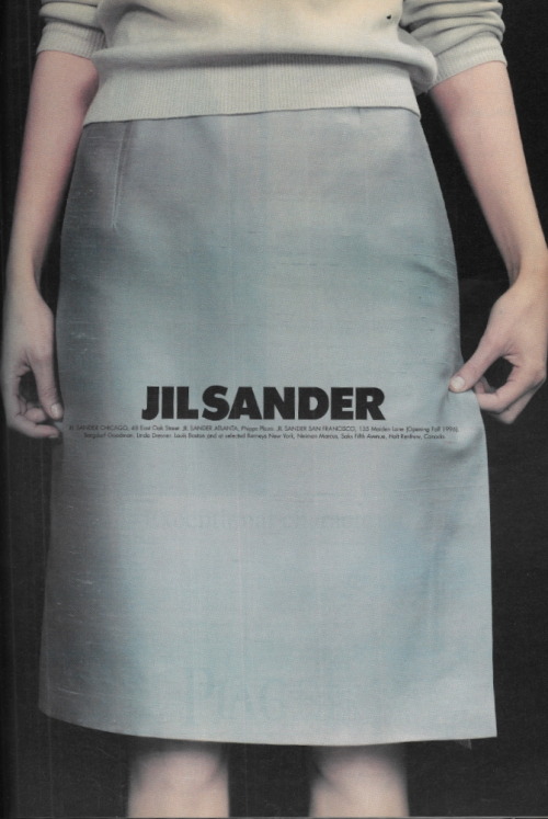 voguelovesme:  Guinevere Van Seenus photographed by Craig McDean, Jil Sander S/S 1996 