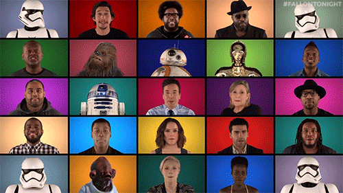 fallontonight:  Jimmy, the Roots, and the “Star Wars: The Force Awakens” cast