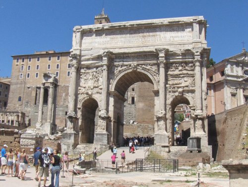 ancientromebuildings:  Arch of Septimius Severus in Forum Romanum