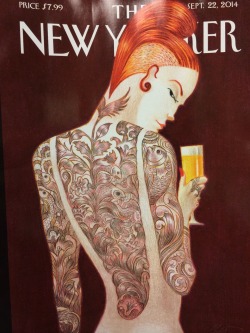 Tattooed woman on the cover of The New Yorker . I love it