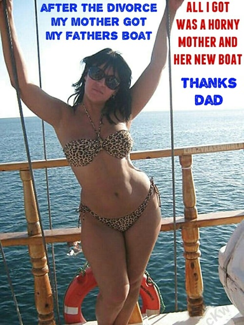 inzworld: Mom and I spend a lot of intimate time on our boat. My father’s loss was definitely 
