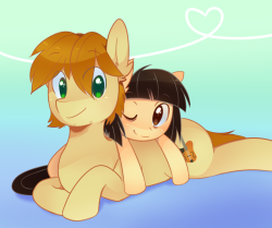 santakissu:  Sibsy and Mandopony! <3