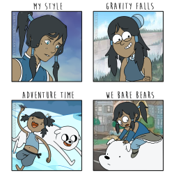 stickydoona:  Style meme with Korra! This was super fun~  ☆  Twitter  ☆  Instagram  ☆   