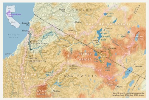 mapsontheweb: Klamath River basin drought leaves families, farms dry, reignites longstanding conflic