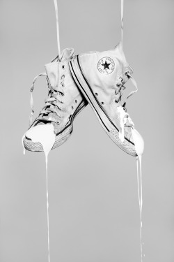 chucktaylor:  &ldquo;Don’t wait for inspiration, create it&rdquo; by Mario Kroes   If this is art then every person who paints a room and accidentally spills paint on themselves should then walk down to a god damn art gallery and proclaim that they