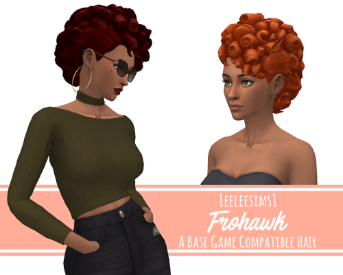 leeleesims1:Frohawk - A BGC HairI was wondering what I wanted to do with the new hair that came with