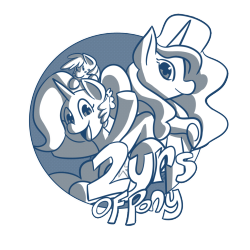 fauxsquared:  2 years of Pony! by fauxsquared  x3 Congrats Faux~!