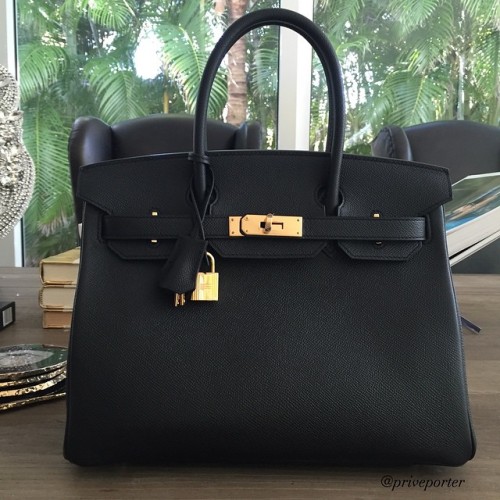 Behold the #hermes #birkin30 in black epsom leather with gold hardware aka #theholygrail For price a