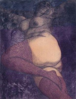 Madivinecomedie:  Ernst Fuchs  Ernst Fuchs. In Bed (The Great Nana) 1972  View Post