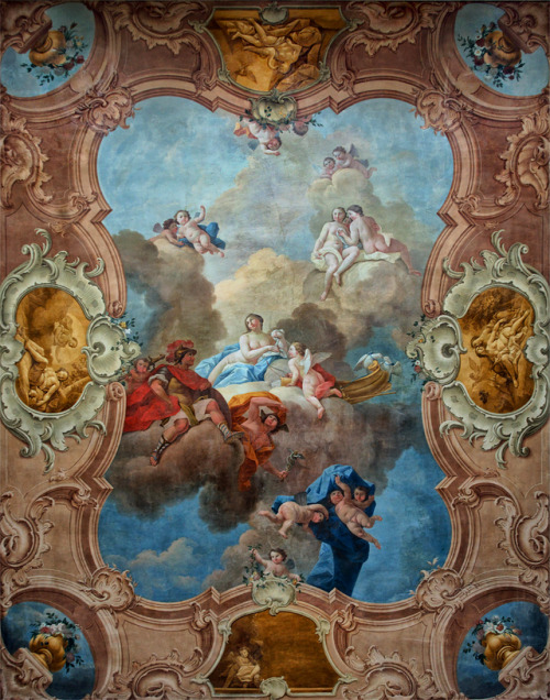 greekromangods: Ceiling Painting: The Education of Cupid 1765–1769 Francesco Martini, Carlo Zu