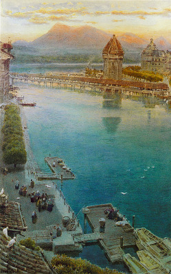 catmota:  Lucerne Albert Goodwin  (1845 - 1932) prints by this artist 