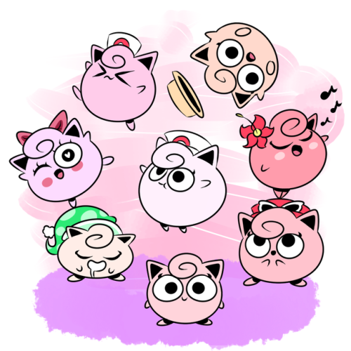 kreamykae:jiggly and her many friends