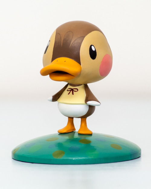 princessvonsweets:  ladyjoyceley:  Animal Crossing sculptures made by mePhotographed by my father They are handmade, no molds were used. They are made of Super Sculpey Firm and Apoxie sculpt over a wire armature and painted with acrylics. The base is