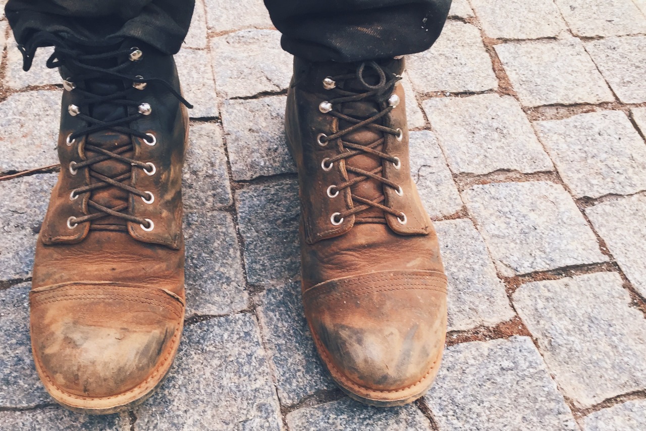 cleaning red wing iron rangers