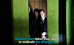 faithlehne:Agents of Shield 1.01 + Avengers references.