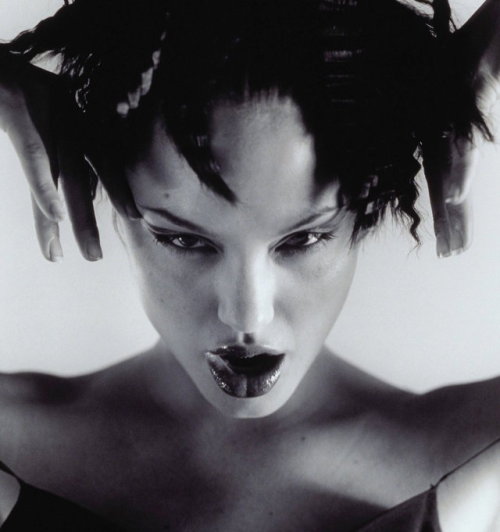 ohyeahpop:Angelina Jolie by Isabel Snyder, 1997