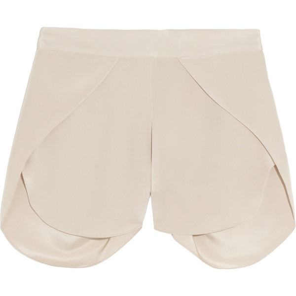 Toteme Amarante silk shorts ❤ liked on Polyvore (see more mini shorts)