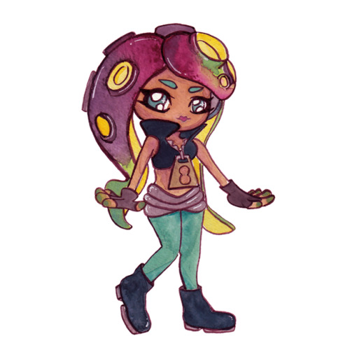 Splatoon characters, I really enjoy them, but I have to make better works yet. 