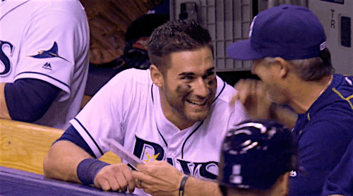 gfbaseball:  Kevin Kiermaier hits a 2-run home run - April 26, 2016 