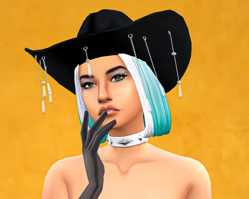 snoozeesims:CowgalJust a tiny bit in love with her and need this hat in my life.Creators@ts4-parise 