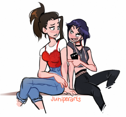 juniperarts:I’ve seen the my hero academia boys in suits and stuff but what about the ladies? Fashionable bnha gals for ya! 