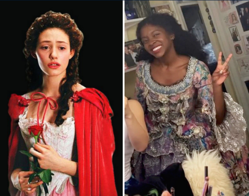 operafantomet:Christine Daaé’s wardrobe in: LEFT: The 2004 movie, as worn by Emmy Rossum (2004). Des