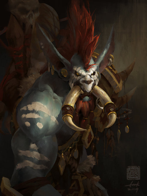 Vol’jin by Kan Liu(666K信譞). (via ArtStation - Vol’jin, Kan Liu(666K信譞))