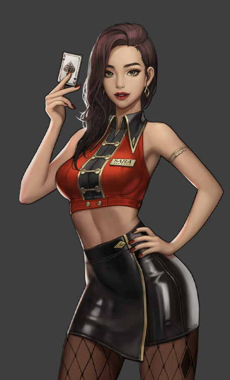 Hangame Avatar YOONART .https://www.artstation.com/artwork/J9vmYD 