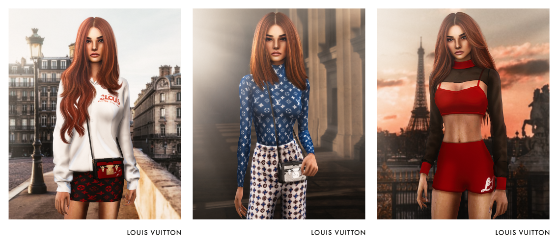 BERGDORF SIMS - LUIS VUITTON - BafweekShow- Edit TS4