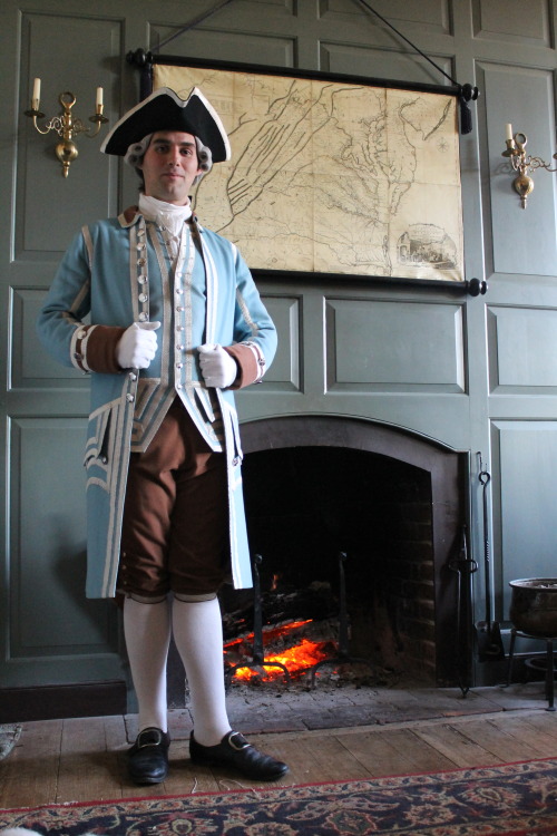 victoriansecret:Me in 18th century servant’s livery, fulfilling one of my longest-held and big
