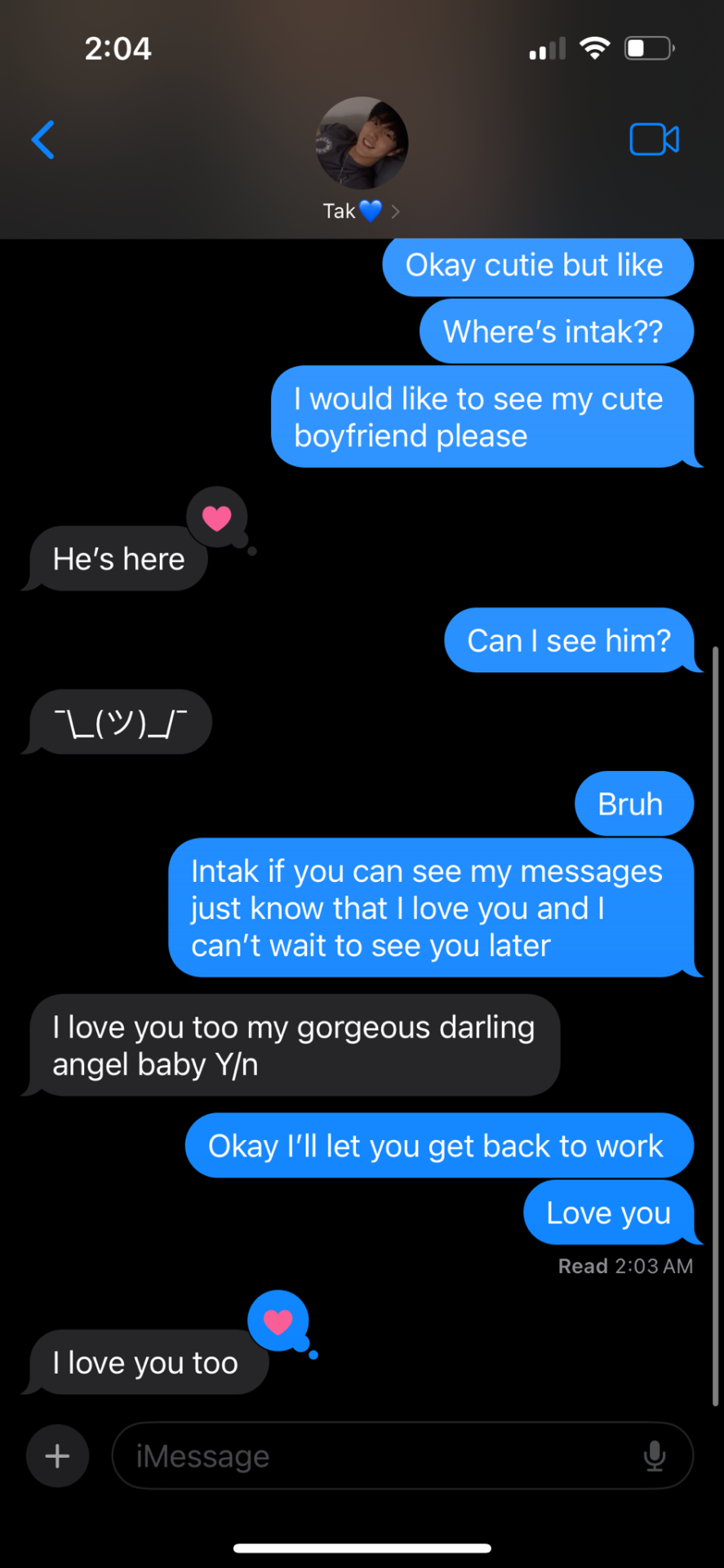 Intak P1h Messages As Your Bf Ft Soul