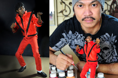 hipsterthugz:Noel Cruz custom repaints factory dolls into life like works of art. Recently his Katni